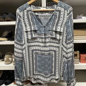 Parker Silk Blouse Sz M